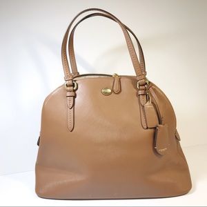 Coach Peyton Leather Lg Dome Satchel